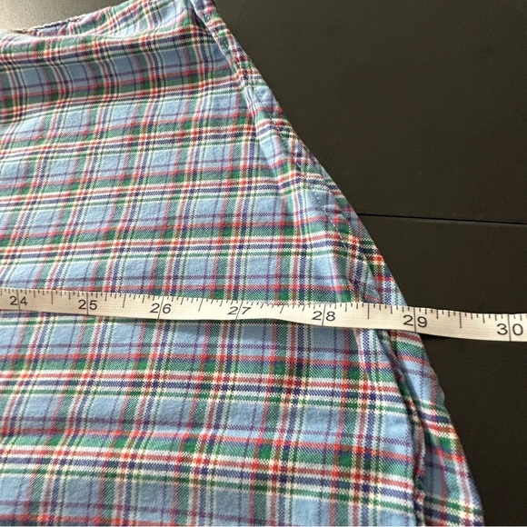 POLO Ralph Lauren Button Down Shirt Men's Blue Green Plaid Slim Fit Size Large - Picture 5 of 6